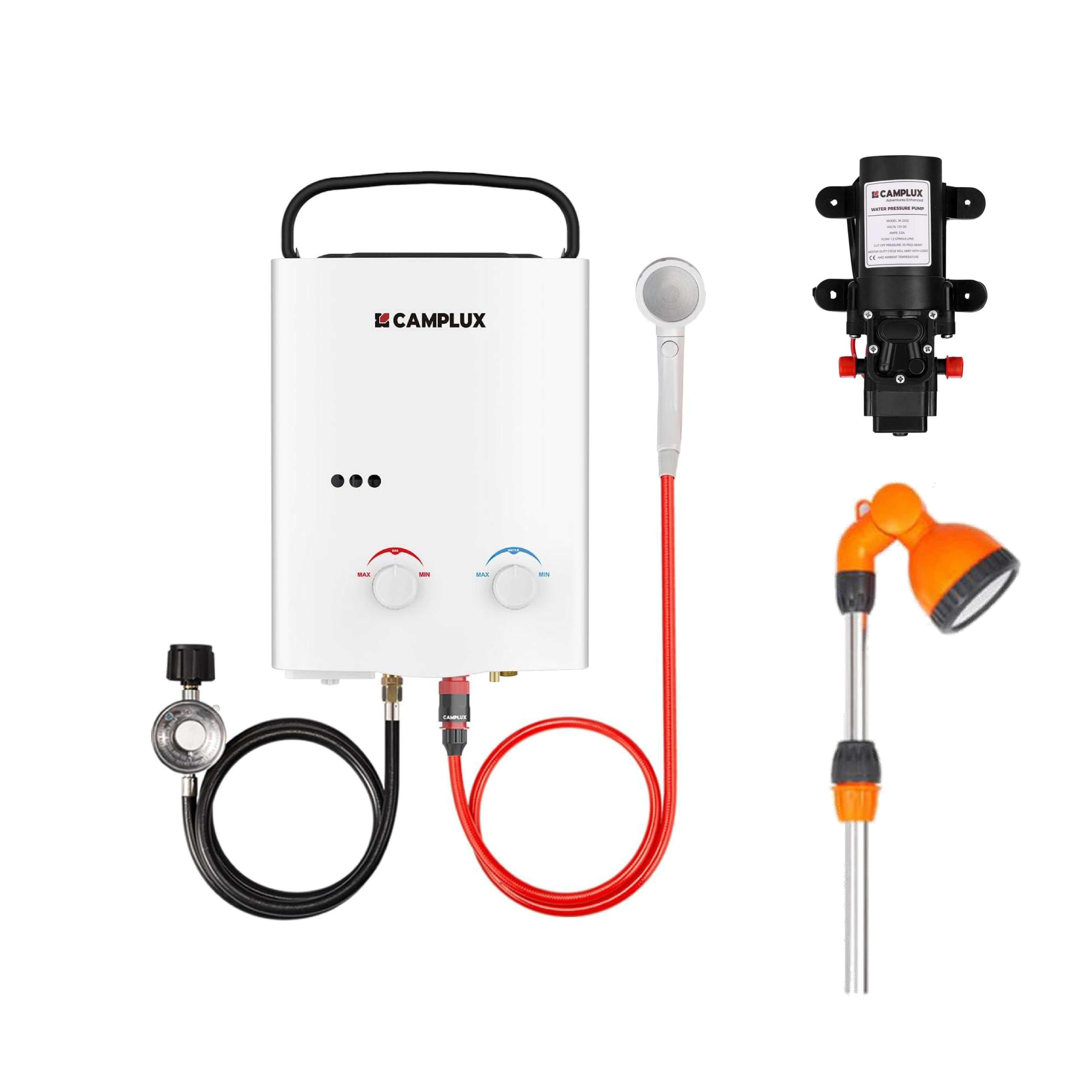5 Liter Portable Water Heater with 4.5L Pump & Stand Shower