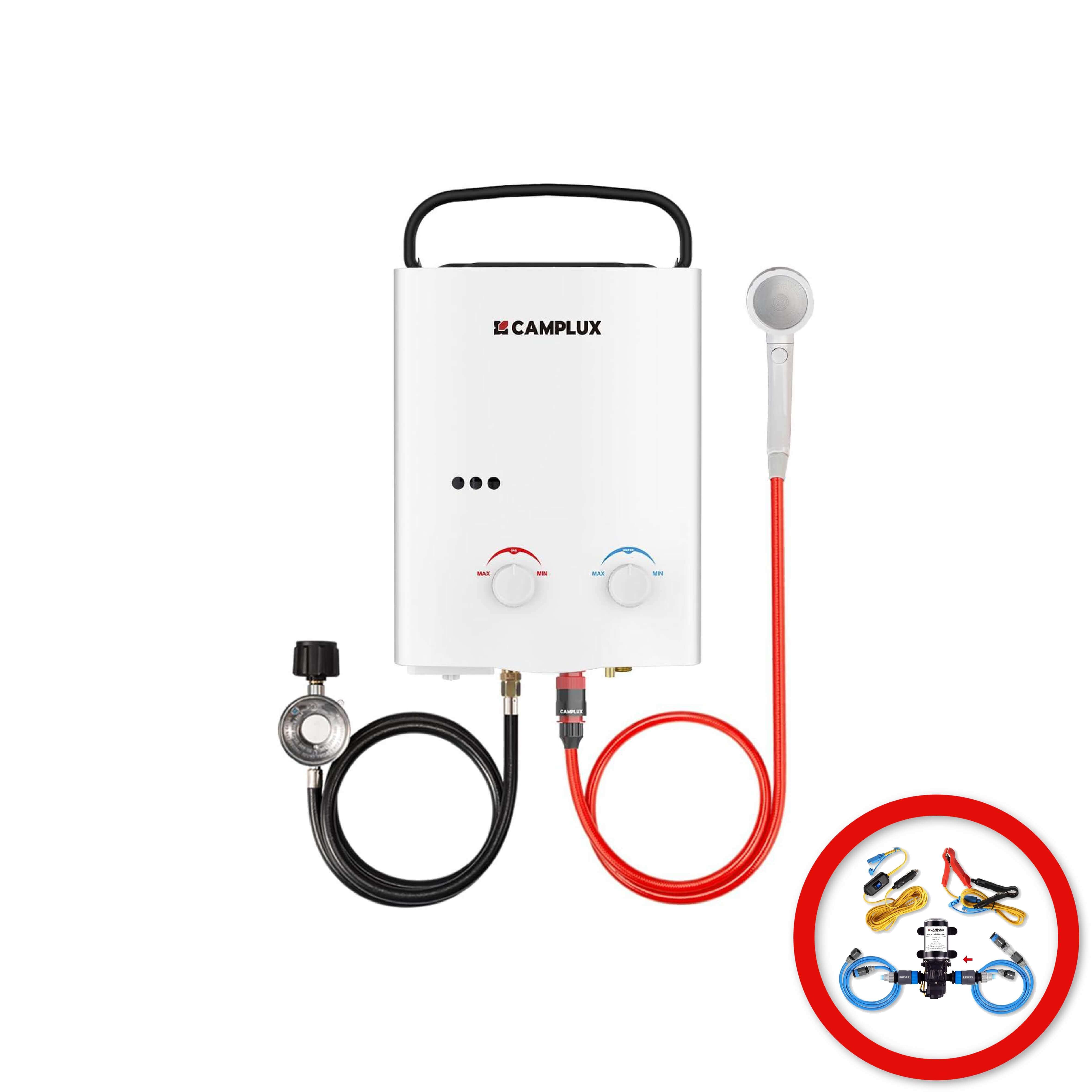5 Liter Portable Water Heater & 4.5L Pump Pack