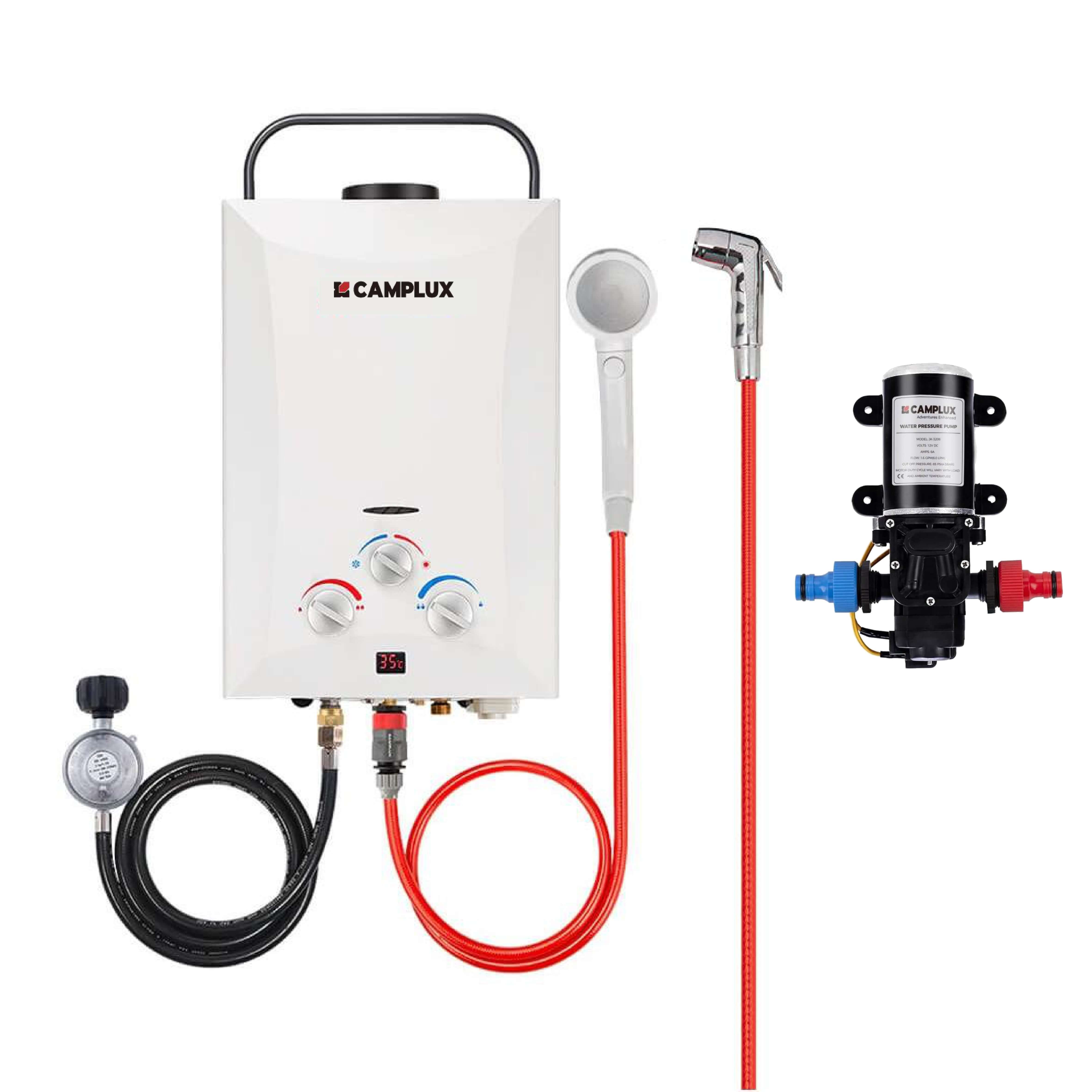 8 Liter Portable Water Heater & 6L Water Pump