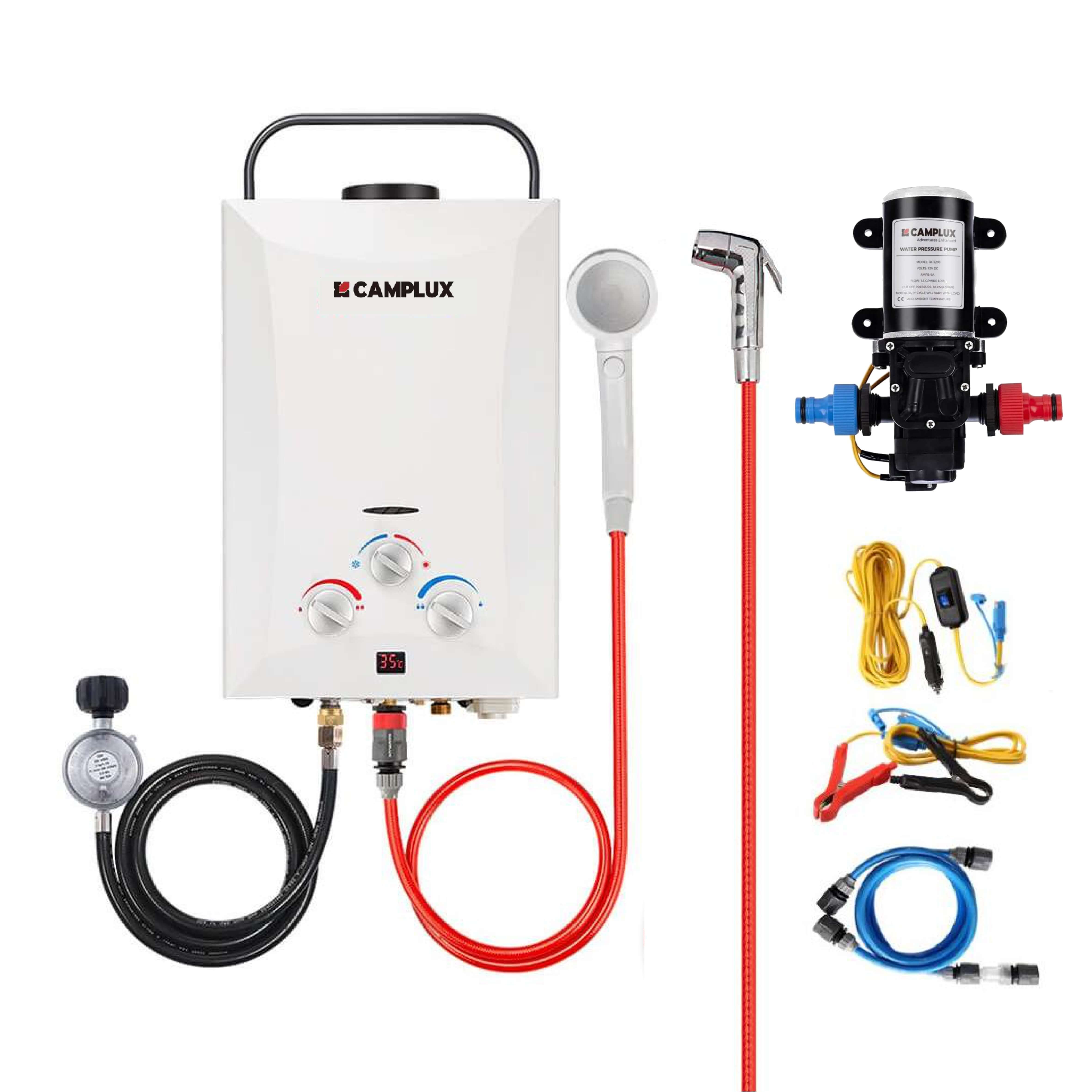 8 Liter Portable Water Heater with 6L Pump Pack