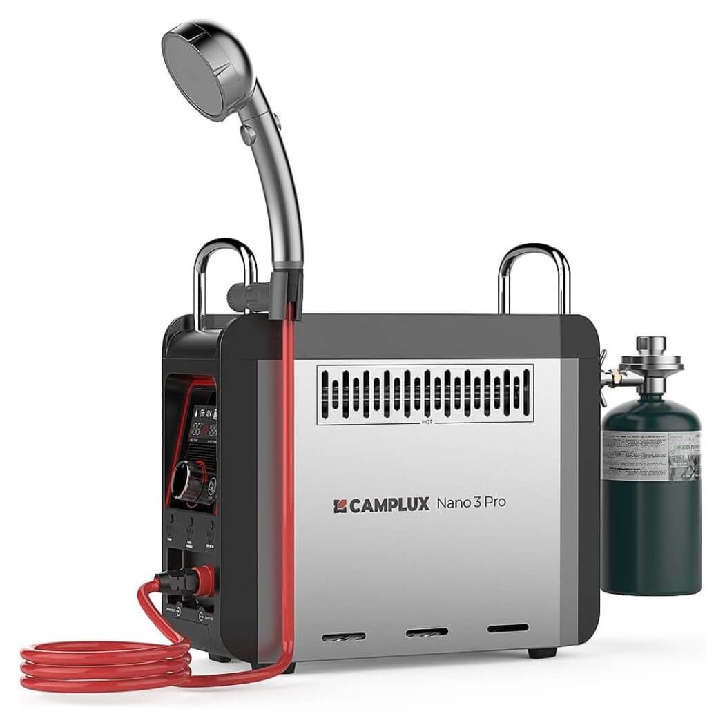 Nano 3 Pro Portable Gas Hot Water System Camping and Off-Grid Shower
