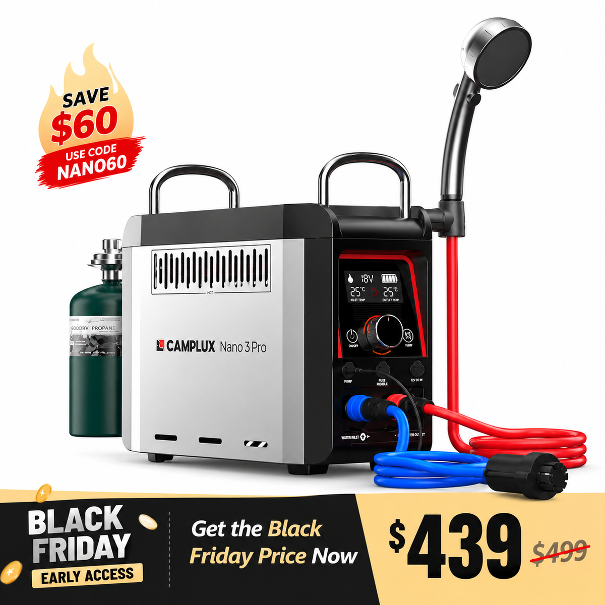 camplux nano 3 pro early black friday