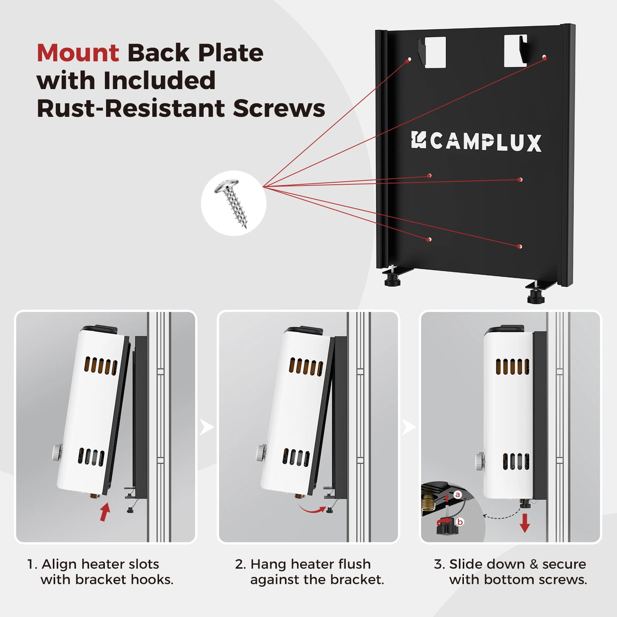 Camplux RB5 Quick Release Mounting Bracket for AY132