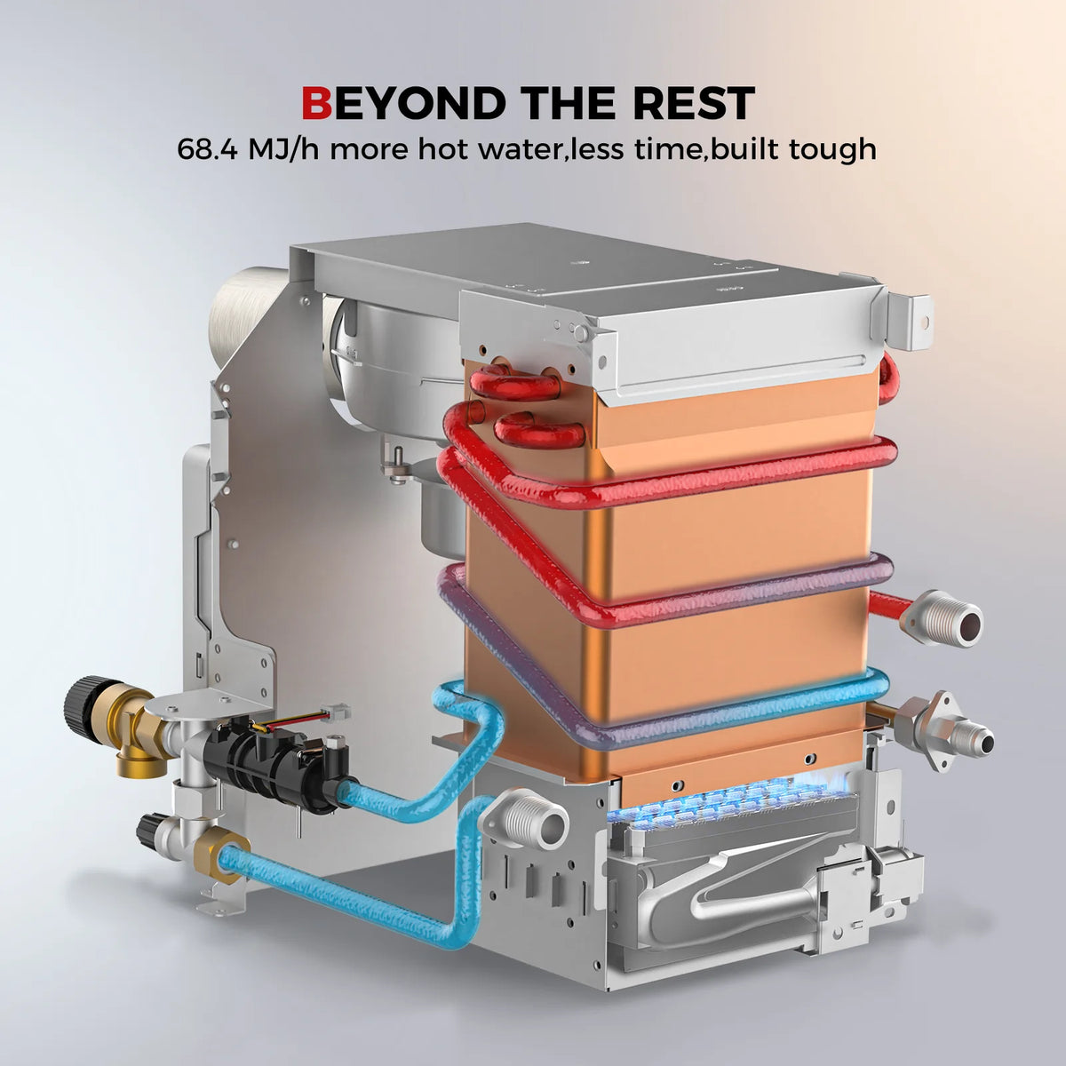 camplux re264 caravan hotwater internal